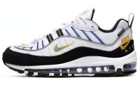 Nike Air Max 98 Low Топ Air Cushion Повседневные Беговые Кроссовки Женские Черно-Белые