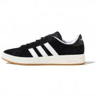 Adidas Grand Court Base 00s Anti Slip Wear Resistant Low Top Skateboard Shoes Unisex Black