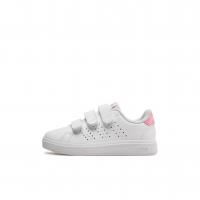 Adidas ADVANTAGE BASE 2.0 Anti-Slip Wear-Resistant Low-Top Kids' Skateboarding Shoes White Kids'