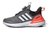 Adidas Rapidasport BOA Low Top Running Shoes Gray Orange Kids'