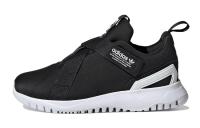 Adidas Originals Flex Collection 2.0 Anti-Slip And Wear-Resistant Lightweight Sports Casual Shoes Black White Kids'