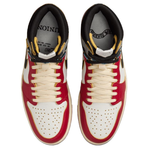Jordan Air Jordan 1 Винтажные баскетбольные кроссовки Высокие Белые Красные Серые Унисекс