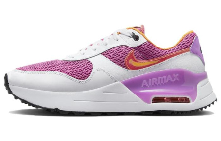 Nike Air Max SYSTM Low Топ Спортивная Повседневная Обувь Женская Розовая Белая