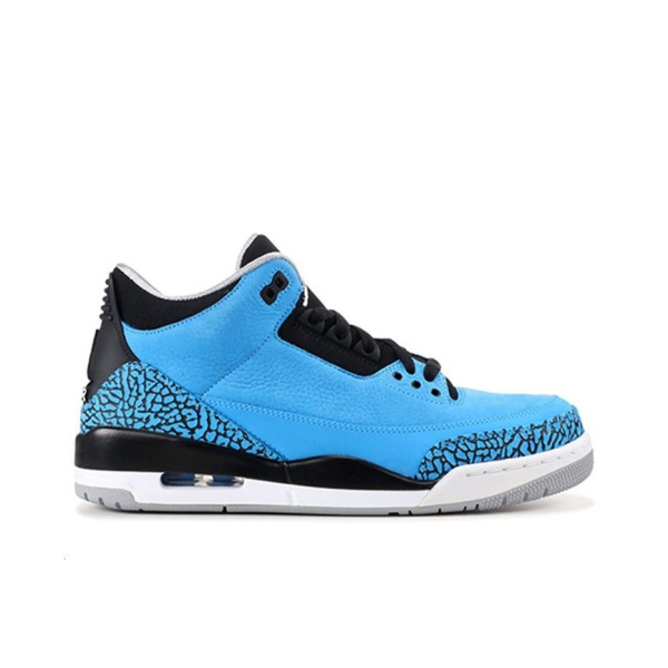 Jordan Air Jordan 3 Retro Powder Blue MID Топ Баскетбольные кроссовки Мужской Black Blue Выпуск 2014 года