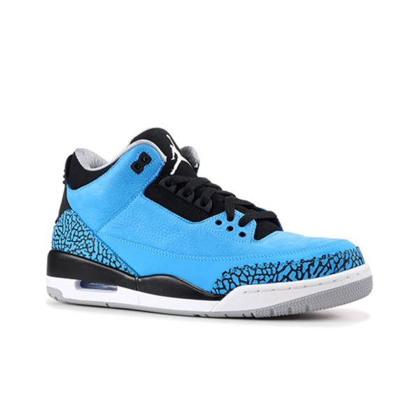 Jordan Air Jordan 3 Retro Powder Blue MID Топ Баскетбольные кроссовки Мужской Black Blue Выпуск 2014 года