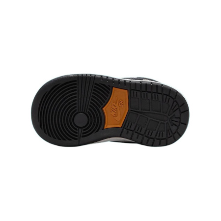 NIKE Dunk SB Детская обувь, низкие кеды, светло-коричневый/черный/оранжевый