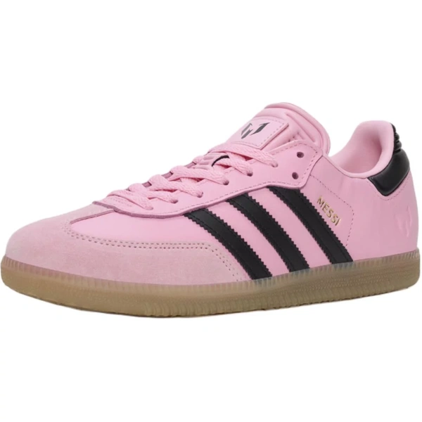Messi x Adidas Anti Slip Wear Resistant Low Top Kids' Skateboarding Shoes Pink/Black Kids'