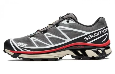 SALOMON XT 6 'Pewter Black Aurora Red'