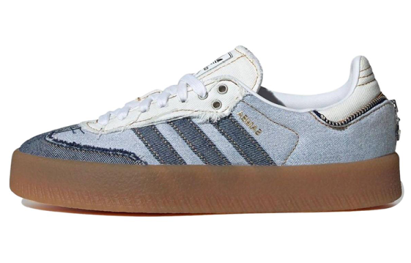 Adidas Originals SAMBAE Немецкие армейские кроссовки Low Топ Синий Женские