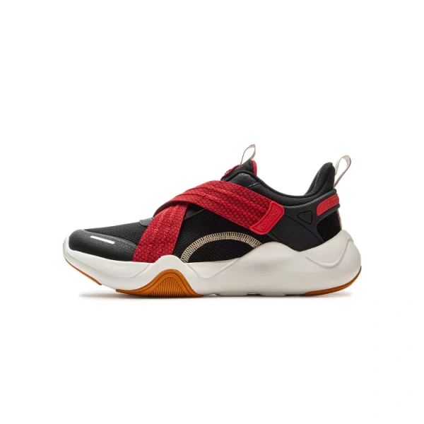 LINING YOUNG Low-Top Kids Lifestyle Shoes Black Red Kids'