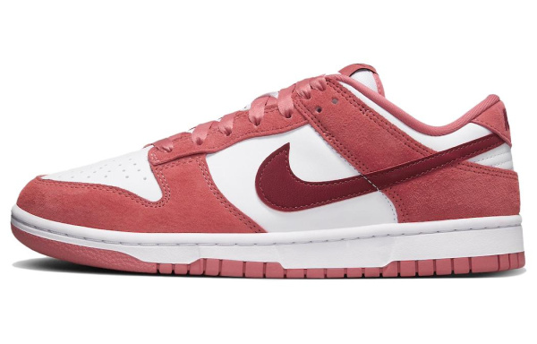 NIKE Dunk Кроссовки для скейтбординга Низкие Розовые и Белые Женские
