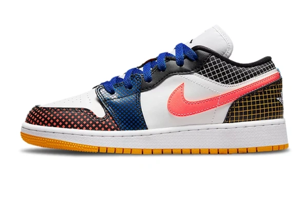 Jordan 1 Low MMD Multi Color Grid GS