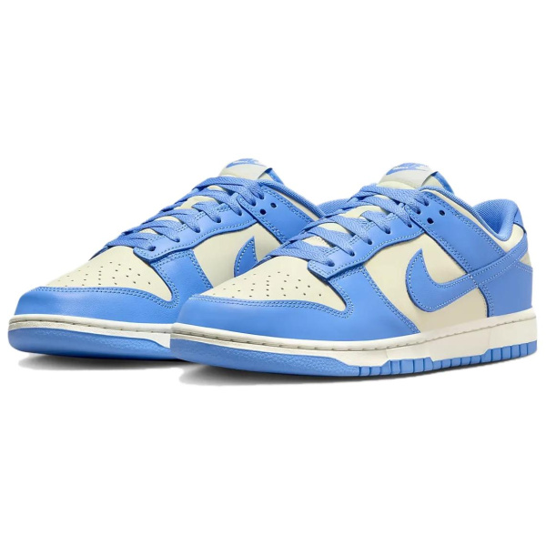 NIKE Dunk Кроссовки для скейтбординга Низкие Белые и синие Унисекс