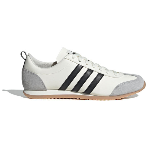 Adidas VS JOG 2,0 Немецкие армейские кроссовки Низкие Топ Нефритовый белый/Светло-серый/Черный Унисекс