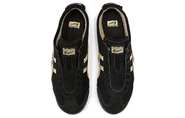 Onitsuka Tiger Mexico 66 Slip On Black Wood Crepe