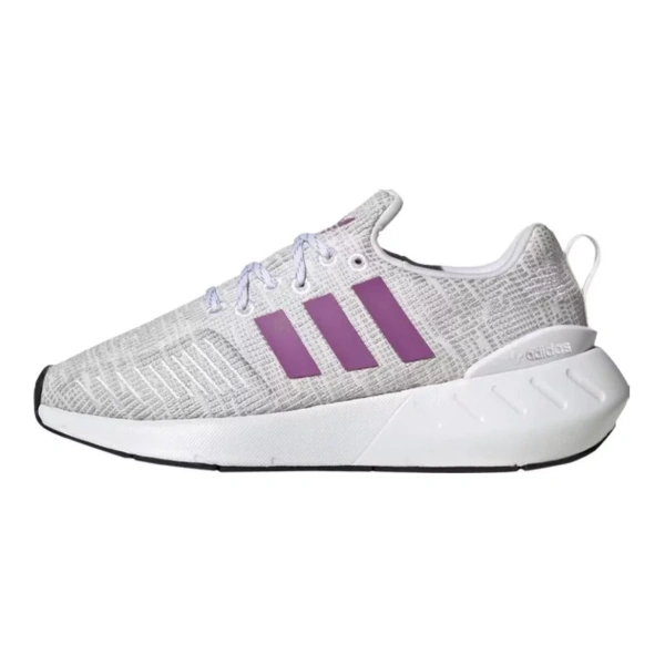 Adidas Originals Swift Run 22 Anti Slip Wear Resistant Mid Top Kids' Running Shoes Pink White Gray Kids'