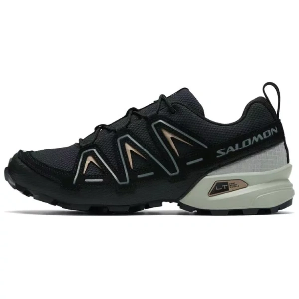 SALOMON Speedcross 3 Anti Slip And Wear Resistant Breathable Low Top Running Shoes Unisex Black Gray Color