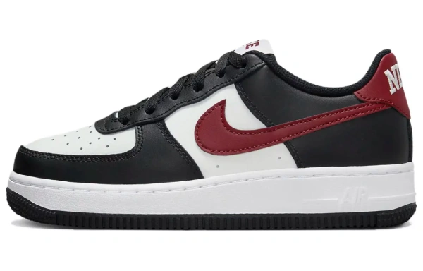 Nike Air Force 1 GS Black Dark Team Red