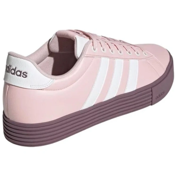 Adidas Daily 4.0 Anti Slip Wear Resistant Low Top Skateboard Shoes Unisex Pink White