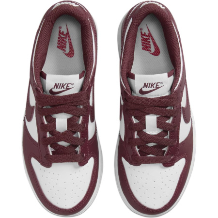 NIKE Dunk Детские Скейтбординги Низкие Белые/Фитнес-красные Для Детей дошкольного возраста