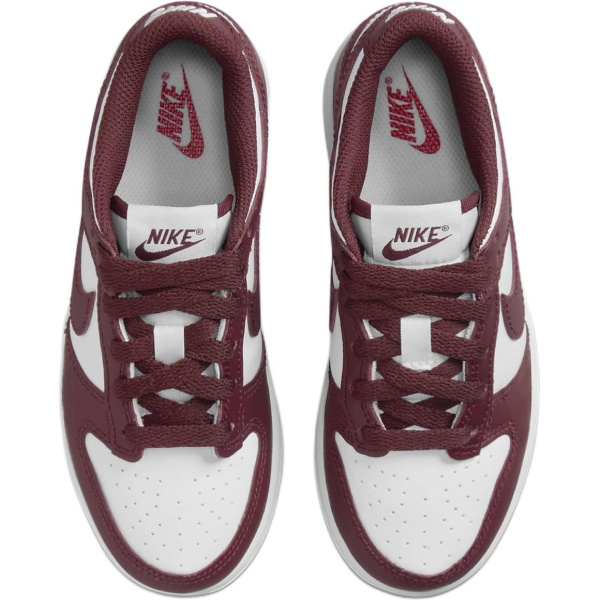 NIKE Dunk Детские Скейтбординги Низкие Белые/Фитнес-красные Для Детей дошкольного возраста