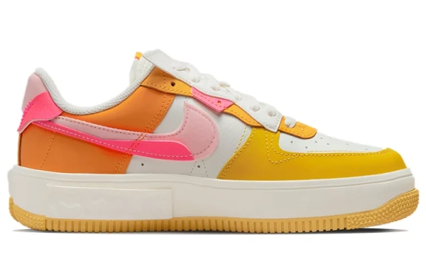 Nike Air Force 1 Fontanka Summit White Yellow Orange Women's