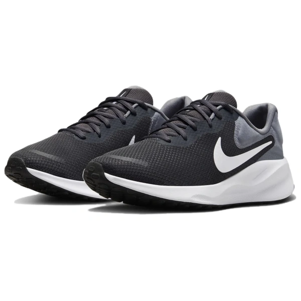 Nike REVOLUTION 7 Slip Resistant And Abrasion Resistant Support Low Top Casual Running Shoes Men's Black