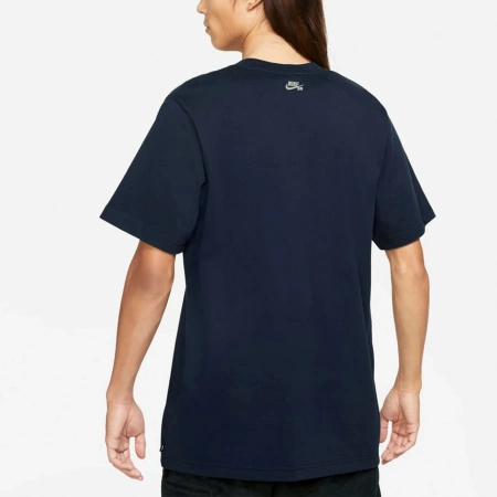 NIKE Темно-синие Мужские футболки