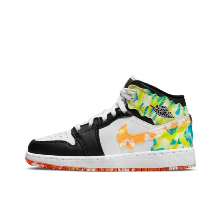 Jordan Air Jordan 1 Детские баскетбольные кроссовки MID Топ Унисекс