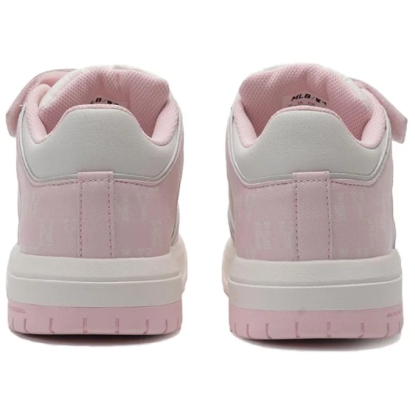 MLB New York Yankees Anti Slip Wear Resistant Low Top Kids' Skateboarding Shoes Pink White Kids'