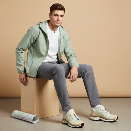 SALOMON XT 6 Устойчивый к истиранию Дышащий Низкий Топ Уличная обувь Unisex Light Зеленый