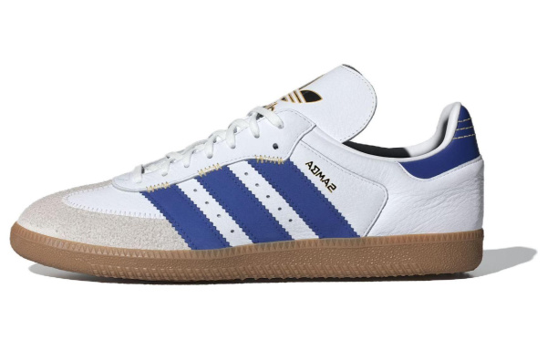 Adidas Originals SAMBA OG Немецкие армейские кроссовки Низкие Белые и синие Женские