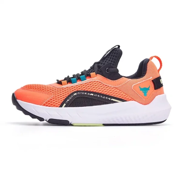 Under Armour Project Rock BSR 3 Slip Resistant Cushioning Breathable Low Top Kids' Running Shoes Orange Kids'