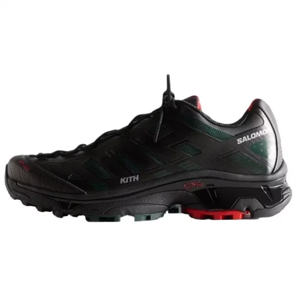 KITH x SALOMON Anti Slip Wear Resistant Low Top Casual Running Shoes Unisex Black Green
