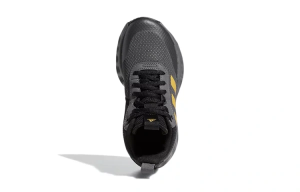Adidas OwnTheGame 2.0 K Anti Slip Wear Resistant Mid Top Children's Basketball Shoes Gray Black Kids'