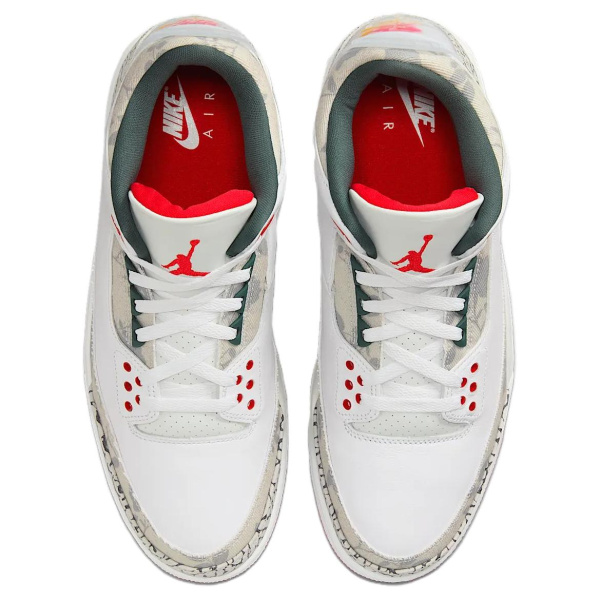 Jordan Air Джордан 3 Retro Wings Аbrasion Resistant MID Топ Винтажные баскетбольные кроссовки Унисекс Бежево-серый Розовый