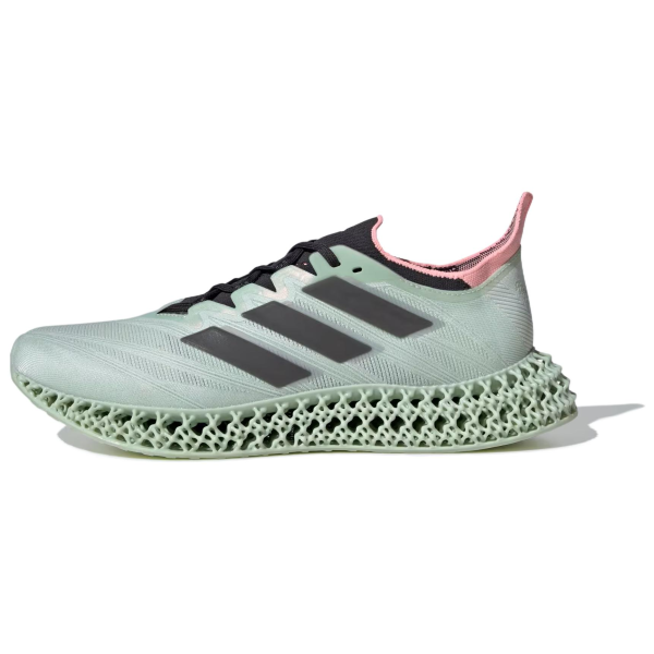 Adidas 4DFWD 4 Беговые кроссовки Низкие Топовые Льняной зеленый/Углеродное волокно/Розовый Искра Мужские