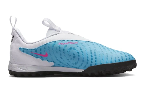 Nike Phantom GX Academy Anti Slip Wear Resistant Low Top Kids' Soccer Shoes White Blue Kids'