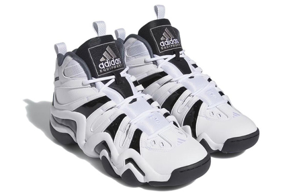 Adidas Crazy 8 Винтажные баскетбольные кроссовки Высокие Белые черные Мужские