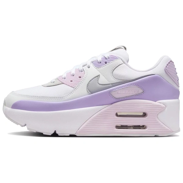 Nike Air Max 90 LV8 White Hydrangeas Summit White Wolf Grey Women's