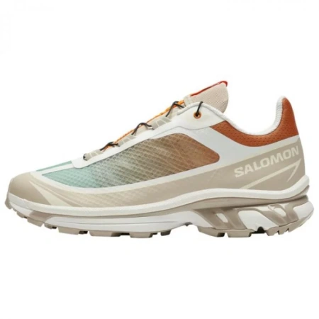 SALOMON XT-6 FT Anti-Slip Wear-Resistant Low-Top Running Shoes Unisex White Brown