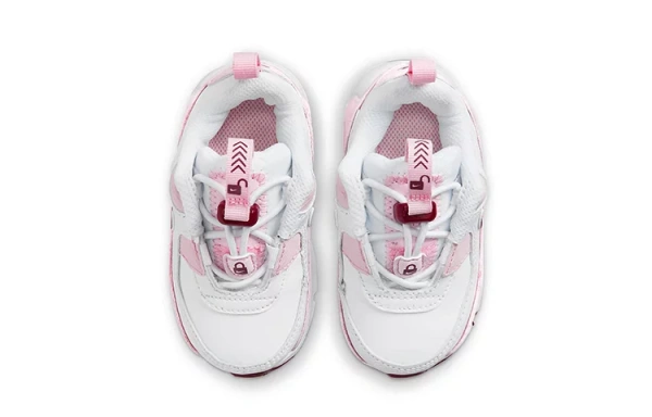 Nike Air Max 90 Toggle Low-Top Toddler Shoes White Red Pink Infant And Toddler