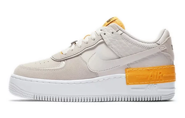 Nike Air Force 1 Low Shadow Vast Grey Laser Orange Women's