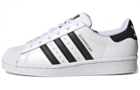 Adidas Superstar Cloud White Core Black Gold GS