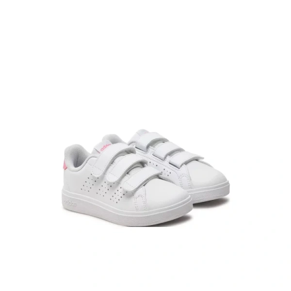 Adidas ADVANTAGE BASE 2.0 Anti-Slip Wear-Resistant Low-Top Kids' Skateboarding Shoes White Kids'