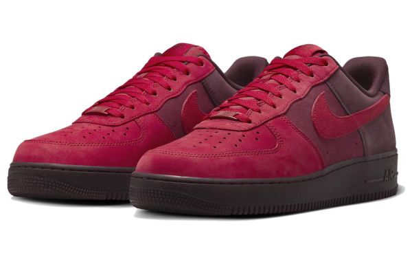 Nike Air FORCE 1 Кроссовки для скейтбординга Низкие Красные Мужские