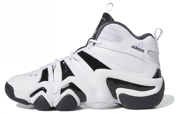 Adidas Crazy 8 Винтажные баскетбольные кроссовки Высокие Белые черные Мужские