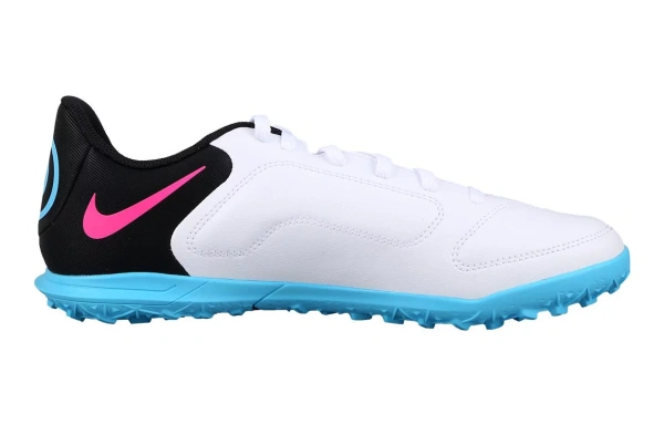 Nike Slip Resistant Cushioning Abrasion Resistant Low Top Kids' Soccer Shoes Blue White Kids'