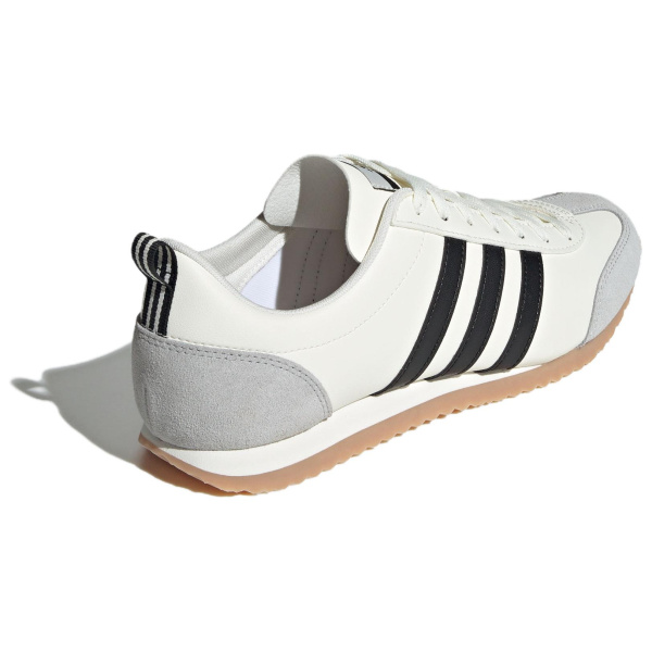 Adidas VS JOG 2,0 Немецкие армейские кроссовки Низкие Топ Нефритовый белый/Светло-серый/Черный Унисекс