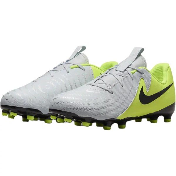 Nike Jr. Phantom GX 2 Academy Anti-Slip Wear-Resistant Low-Top Kids' Soccer Shoes Silver Yellow Kids'